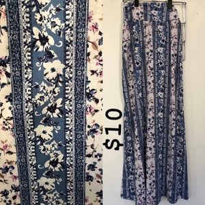 Floral floor length skirt